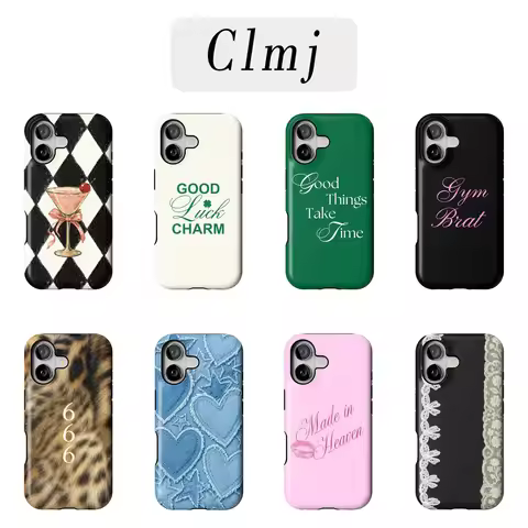 Luxury Clmj Good Luck Charm Phone Case for iPhone 17 16e 16 15 14 13 12 11 X XS XR XSMAX 7 8 Air Pro