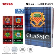 JOYKO Notebook 1 Pack of 10 Ruled Notebook NB-738-B50 B5 - 50 Sheets Classic