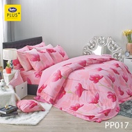 Satin Plus ใหม่ นุ่มมาก ชุดเซ็ท ผ้าปูทีนอน 3 5 ฟุต (3 ชิ้น) + ผ้านวม 60"x80"  พิมพ์ลาย New Collectio