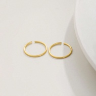 2pcs 8mm Sterling Silver Nose Ring Hoop Cartilage Tragus Helix Lip Ear Piercing Jewelry 22G*0.65mm