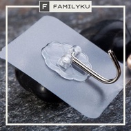 Transparent Magic Hook Strong Self Adhesive Door Wall Waterproof Hook Heavy Load Kitchen Bathroom Pe