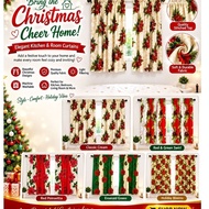 Amanda's christmas window curtain 6ft in heigth 68x58 inches