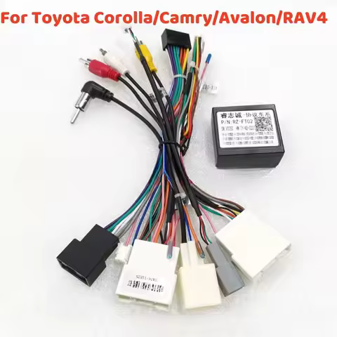 Canbus Box Decoder FT-RZ-02 For Toyota Corolla/Camry/Avalon/RAV4/ Hilux/Sienna/16 Power Harness Wiri