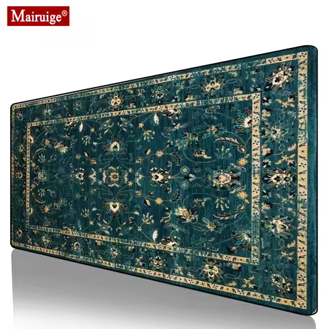 Vintage Persian Rug Blue Mouse Pad XXL Gamer Desk Mat Large Keyboard Pad Gaming MousePad 90x40cm/70x