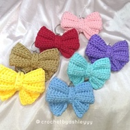 Crochet Ribbon / Bow Keychain | Crochet by Ashley