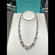 Tiffany hardwear鏈環項鍊 純銀 長度44.5cm
