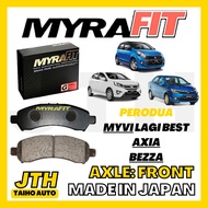 TAIHOAUTO MYRAFIT Front Brake Pad Perodua Myvi Lagi Best Perodua Axia Perodua Bezza Break Pad Depan Made In Japan