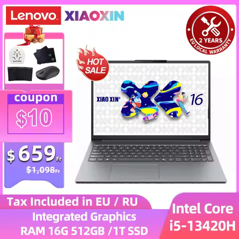 Lenovo Xiaoxin 16/15 SE Laptop 2025 i5-13420H Integrated Graphics 16GB RAM 512GB 1T SSD 15.3-inch/16
