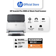 HP ScanJet Pro 2000 s2 Sheet-feed Scanner | A4 | USB 3.0 | Scan | Dynamic Security | 1 Year Warranty