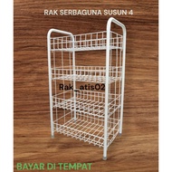 4-Tier Multipurpose Shelf 4-Tier MINI CHIKI Shelf Shop Shelf