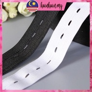 🌸 1.5cm / 2.0cm / 2.5cm Black White Adjustable Elastic Band / Getah Seluar / Getah Boxer / Jahit Baju