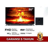 Unik POLYTRON 50 Inch Cinemax Soundbar LED Full HD TV PLD-50B880 Murah