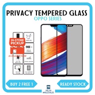(BELI 2 PERCUMA 1)  OPPO Tempered Glass Screen Protector PRIVACY 9D A17/A78/8T/A98/A58/A18/A79/11F/A