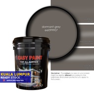 18 Liter - DORMANT GREY EE099909, Easy Paint All Surface for interior & exterior wall, wood and stee