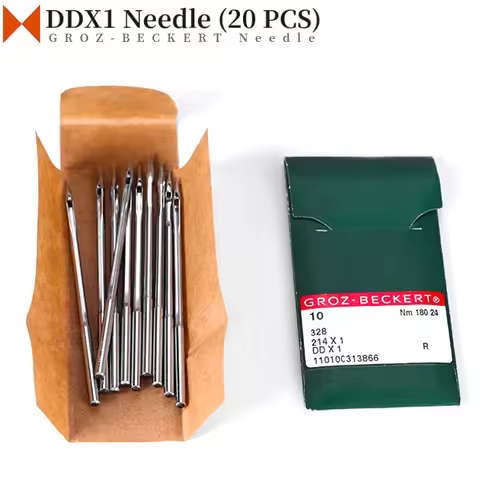 20 PCS DDX1 Groz-Beckert Needles For Heavy Duty Walking Foot Sewing Machine 328 328R 214X1 Fit Singe