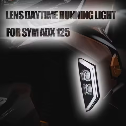 Motorcycle Day Running Lights Retrofit Four Lens Running Lights Fog Lights Lift Lighting Accessories
