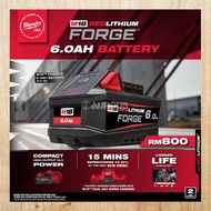 MILWAUKEE M18 RED LITHIUM FORGE 6.0Ah BATTERY M18 FB6 ASIA