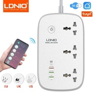 LDNIO ซ็อกเก็ตปลั๊กไฟ Wifiปลั๊กไฟแบบ UK/US/EU สวิตช์รีโมทคอนโทรลอัจฉริยะปลั๊กไฟหลายหัวปลั๊กไฟบ้าน