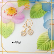 8K GOLD EARRINGS AND 6K GOLD FULL STONE CODE ATM 13