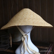 Topi Baldi Musim Panas Tenun Topi Matahari Topi Nelayan Anti-UV Topi Pantai Uniseks Boleh Dilipat An