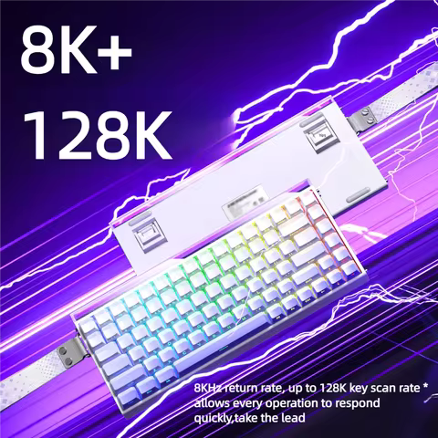 AULA HERO84 8K Magnetic Keyboard 0.01mm Rapid Trigger Full Keys Hot-swap RGB Backlit For Gaming E-sp