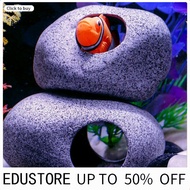 <COD> Delicate Hiding Stone House Aquarium Decoration Rock Cave Aquarium Decoration Fish Tank Access