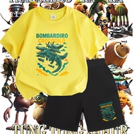 Children's Clothing Set Short-Sleeved T-Shirt + Shorts 2-Piece Italian Brainrot 247