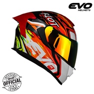EVO GT-PRO Riot Dual Visor Full Face Helmet with Free Clear Lens