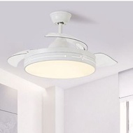 DDS - 現代吸頂電風扇吊燈（白色款-52吋變光遙控（變頻））#N270_009_211