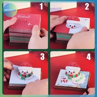 AA Time Piece Calendar 2026 Desk Calendar With LED Light 3D Tear-away Calendar Paper Carving Art Mem