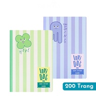 KLONG MS 203 Notebook B5 InviDot Line Emotions horizontal lined notebook 200 pages 100GSM drawing, l