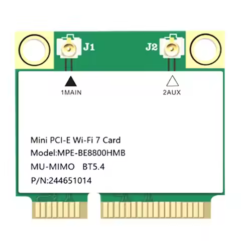 Wifi 7 Mini-Pcie Adapter BE200 WIFI7 8774M Tri-Band 2.4G/5G/6Ghz Wireless Networking Card For Window