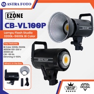 EZONE CB-VL100P Bi-Color LED Studio Video Light 400W COB Lamp - Black