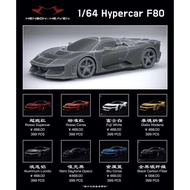 H HH MODEL 1: 64 Ferrari Hypercar F80 Resin Simulation Car MODEL