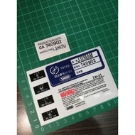 Sticker Dalam Jstream Shoei Sticker Helmet