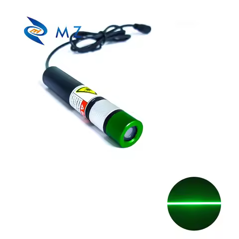 Adjustable Focusing D18mm 520nm 80mw 5/12/24V Green Line 110DEG Laser Diode Module Industrial Grade 