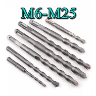 SDS-Plus-1 Shark Concrete Drill Bit Size:M6-M25 Dual Tungsten Carbine Tip [ABK1]
