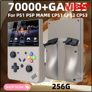 VIBOP R43ย้อนยุคแบบพกพา PRO 4.3หน้าจอ256G เครื่องเล่นเกมมือถือเกม70000 + สำหรับ PS1 PSP N64 MAME เล่