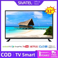 Sivatel TV LED Smart 32 inch FHD TV Digital 26/27/30 inch TV Android Televisi Netflix/YouTube-WiFi