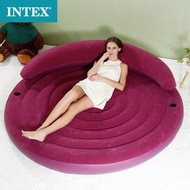 INTEX Inflatable Mattress Single Double Cushion Lazy Sofa Bed Round Folding Bedroom Living Room Hous