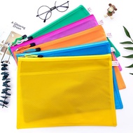 B4 A4 B5 A5 A6 2pcs Multi-size Frosted Envelope Student Office Documents Folder Zipper Bag
