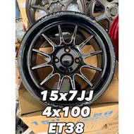NEW [ SPORT RIM GAIA RACING WHEELS ] 15x6.5JJ 15x7JJ 4H100 / 4H114.3 City Myvi Vios Bezza Axia Saga