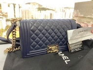 Chanel boy 25 navy