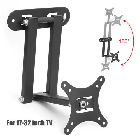 Adjustable TV Frame Holder TV Wall Bracket Foldable 17 to 32 inch TV Monitor Wall Mount Bracket Inst