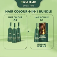 【HAIR COLOUR 4-IN-1 BUNDLE】400ml Ginger Warna Rambut Tutup Uban Hair Dye - Telus Air Organic Colour 
