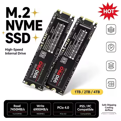 M.2 NVMe NGFF Internal SSD 500GB 1TB 2TB 4TB Large Capacity Hard Disk for Gaming Desktop Laptop Pro 