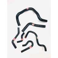 Skunk2 Bseries B16A B18C B20B 6pcs Kit Black Radiator Silicone Hose Honda Civic EG EK DC2 model 4263