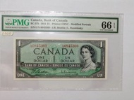 1954年加拿大$1  PMG 66 EPQ