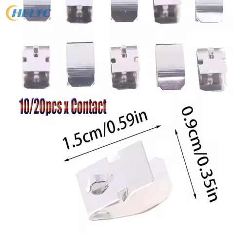 10/20PCS Leaf Spring Battery Contact Battery Clip Metal Stamping 18650 A AA CR2 9V 18650, A, AA, CR2