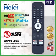 【𝐅𝐑𝐄𝐄 𝐁𝐀𝐓𝐓𝐄𝐑𝐘 𝐀𝐀𝐀𝐗𝟐】Smart TV Remote For HAIER HTR-U31 Netflix YouTube Android UHD LED H43K66UG PLUS 
